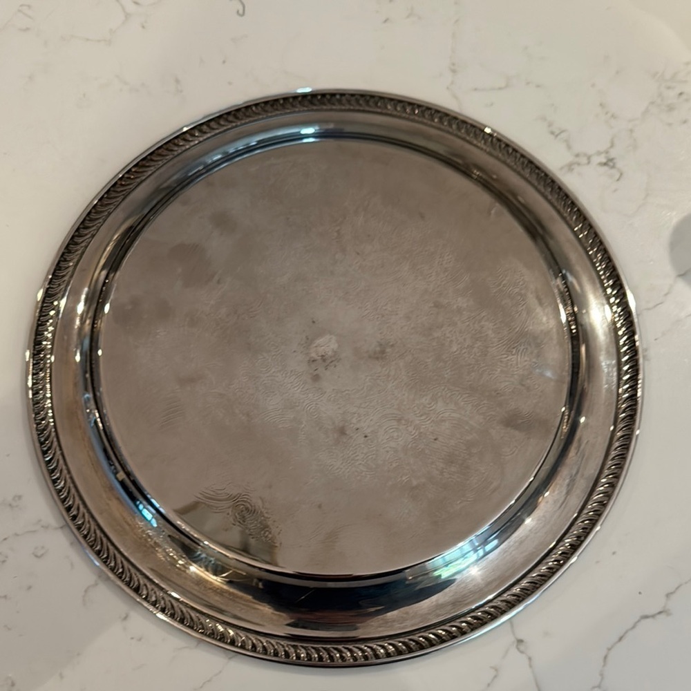 Elegant Leonard Silver Co. Silver Plated Decorative Tray - Picture 5 of 5